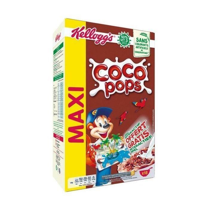 KELLOGG'S Céréales Coco Pops - 550 g