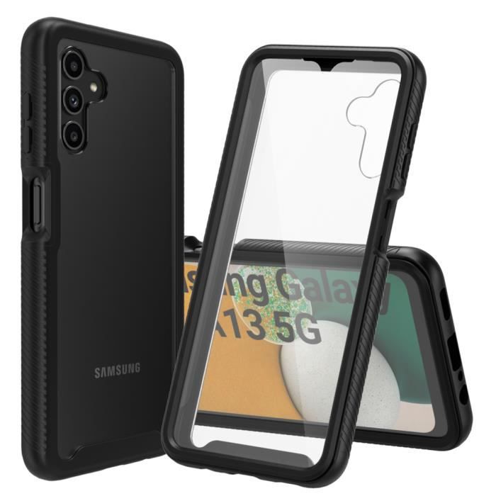 CBUS = Coque Intégrale Antichoc avec Protecteur d'Écran Intégré pour Samsung Galaxy A13 5G (Noir)