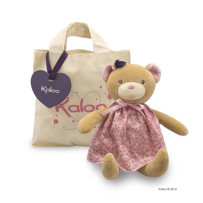 KALOO Petite Rose Poupée Ours 28 cm