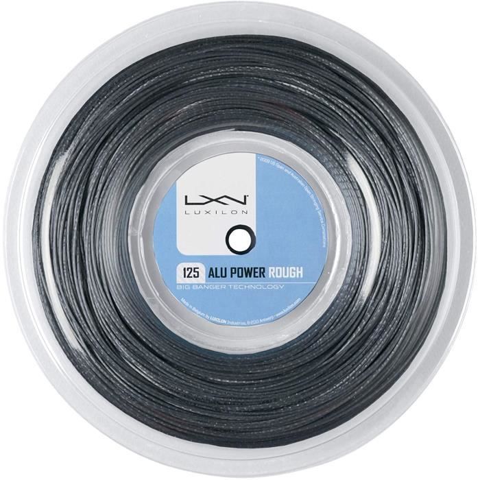 Cordage De Raquette Tenni - Limics24 - Cordages Luxilon Alu Power 125 Rough Rouleau 122 Mètres Couleur Argent