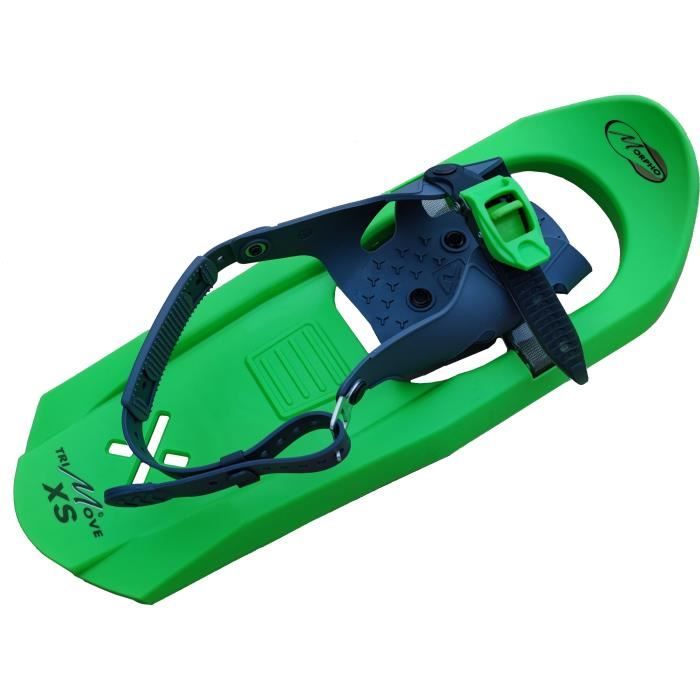 MORPHO - TRIMOVE Kid Freeride - Paire de raquettes à neige enfant - Vert/Gris - Taille XS