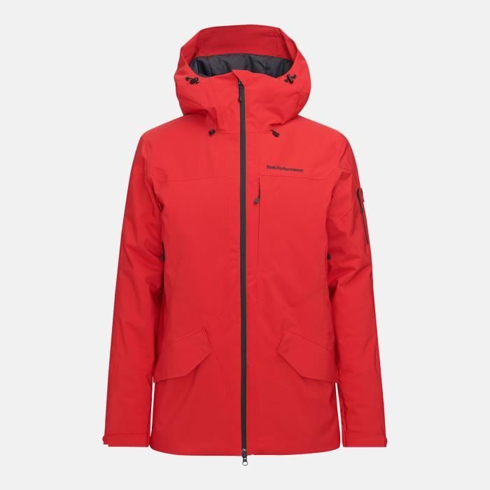 Veste De Ski/snow Peak Performance M Maroon Long Jacket The Alpine Homme