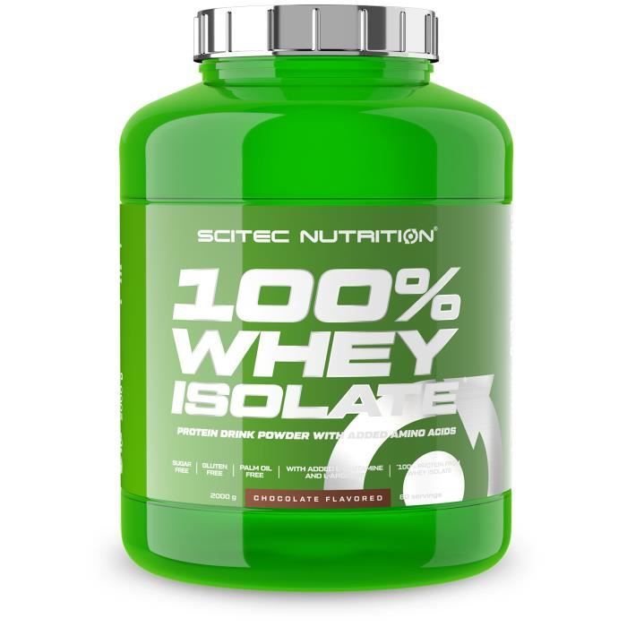 100% Whey Isolate 2000g CHOCOLAT NOISETTE SCITEC NUTRITION Proteine ISO 2kg