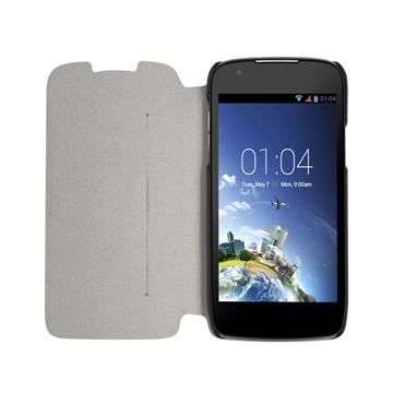 Etui folio à rabat noir Kazam Thunder Q4-5 LTE 4G