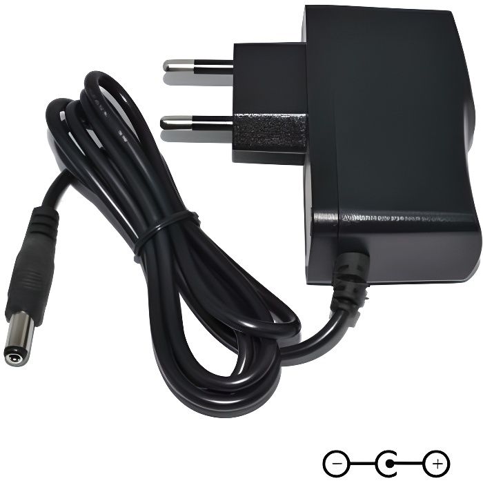 TOP CHARGEUR Adaptateur Secteur Alimentation Chargeur Sortie Output DC 9V 500mA 0.5A 4.5W Certification CE Connecteur: 5,5mm * 2,5mm