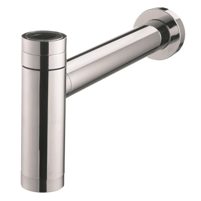 WIRQUIN Teos Court siphon de lavabo design en Abs chromé