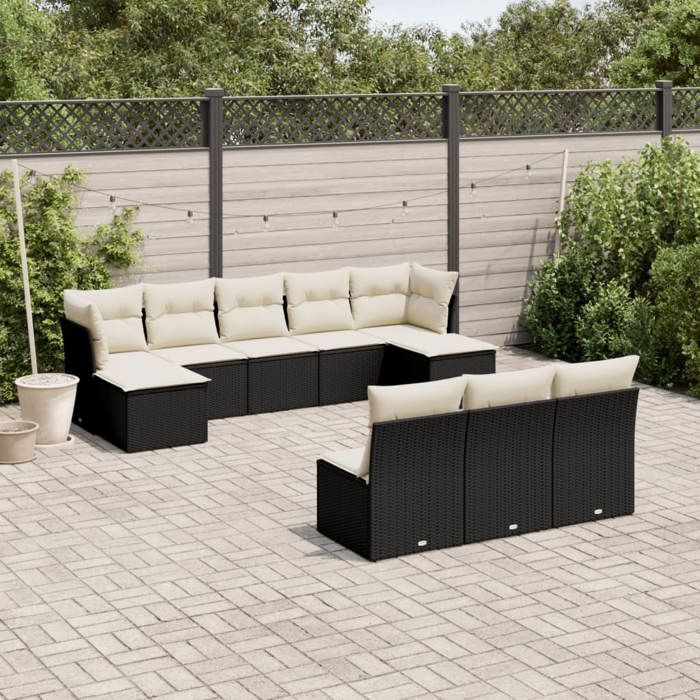 vidaXL Salon de jardin 10pcs - vue 4