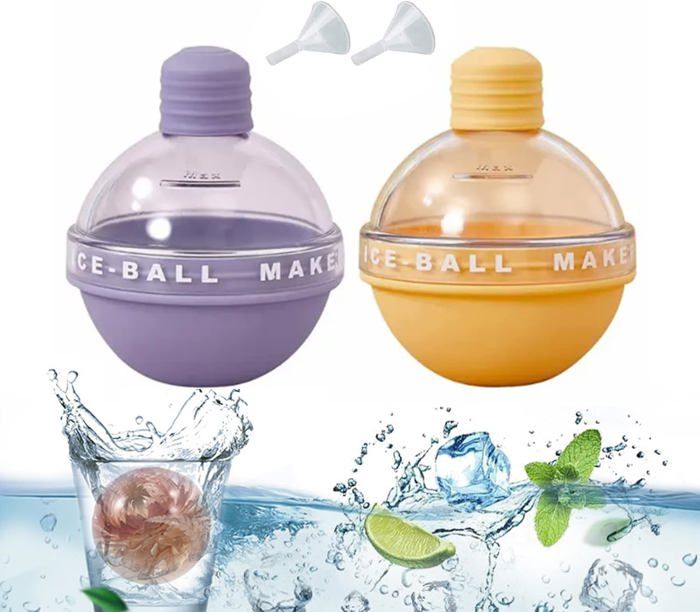 Seau à Glace Inox 2L Avec Passoire Et Pince - Bac Glaçons Rond Hermétique Pour Bar Et Fêtes