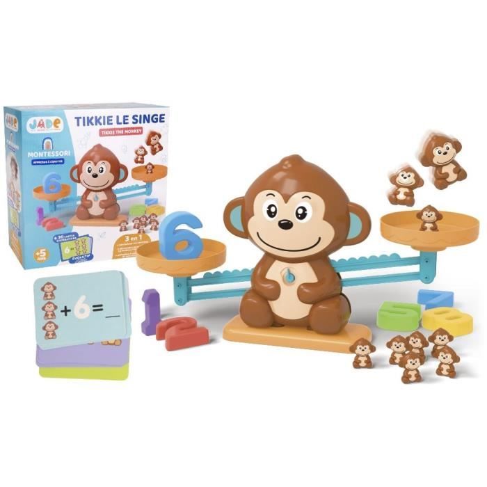 Balance de Mathématique Singe Jeu Éducatif Ludique pour Apprendre à Compter En Samusant Enfant Cadeau Jouet Créatif