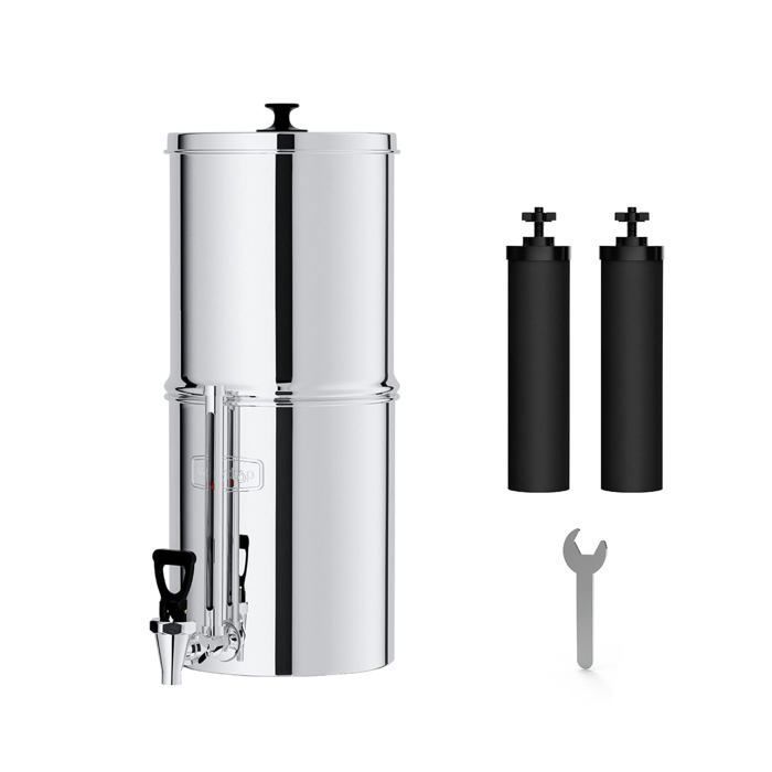 Comparer les prix de Waterdrop Système de Filtration d'eau par Gravité 8,5L, Certification NSF/ANSI 372, avec 2 Filtres et un Robinet en Métal