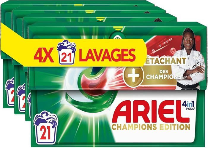 4in1 PODS Lessive Liquide En Capsules 84 Lavages (4x21 Tablettes ...