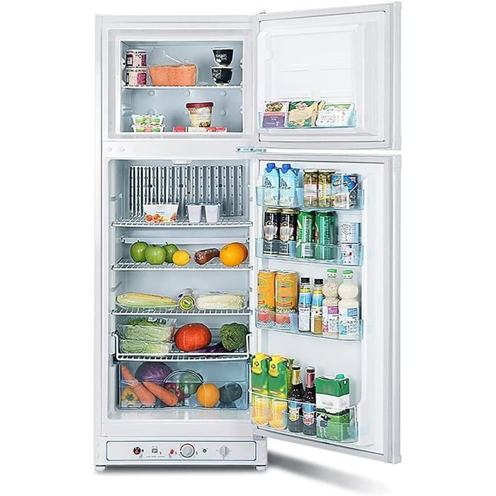 Gas Réfrigérateur -265L - 220V/Gaz - 2 Voies-Avec Congélateur Frigo - RV Camping