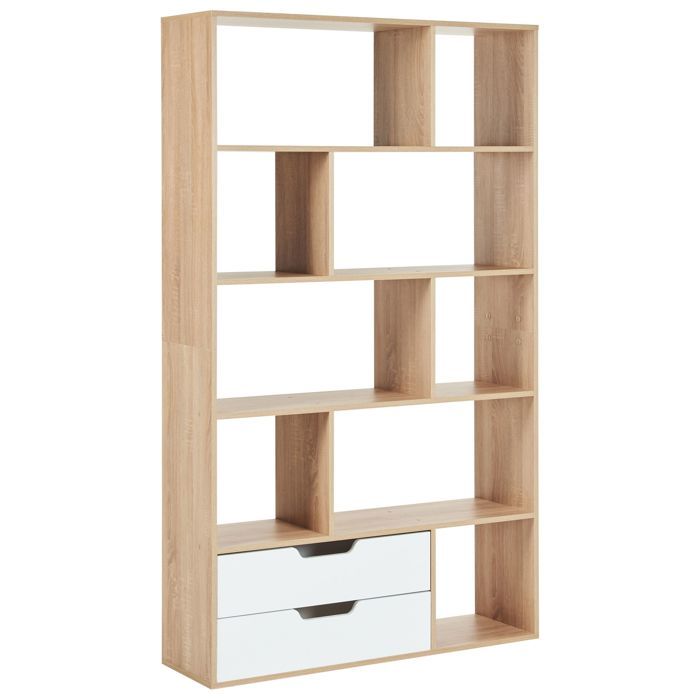 Etagère WADENA 185 cm Marron/blanc Etagère WADENA 185 cm Marron/blanc