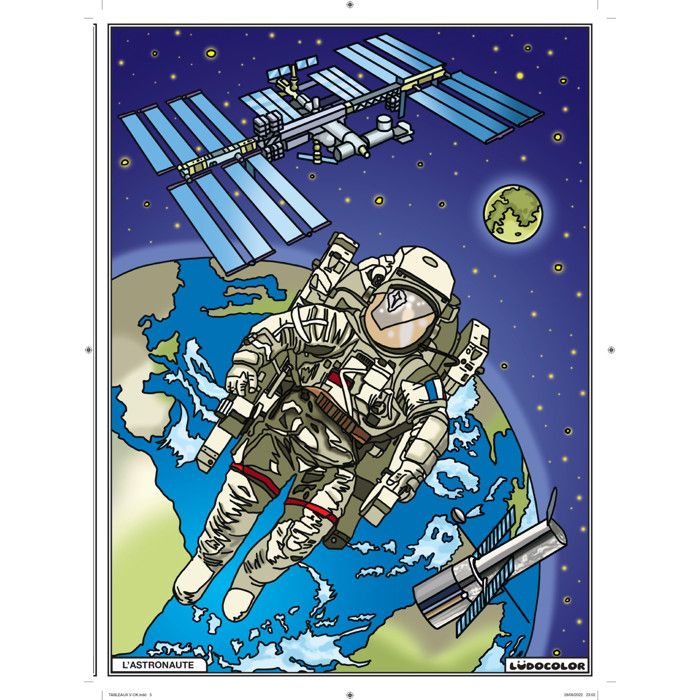 LudoColor Tableau Velours à Colorier Jument Et Poulain