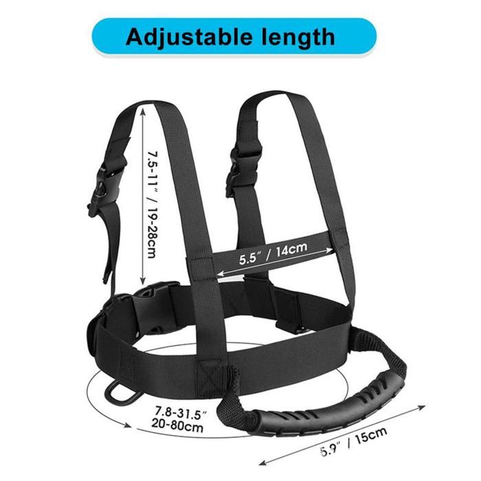 Harnais De Ski Enfant - Apprentissage Sécurisé - Nylon Réglable - Pour Ski, Snowboard, Patinage - 2 à 7 Ans