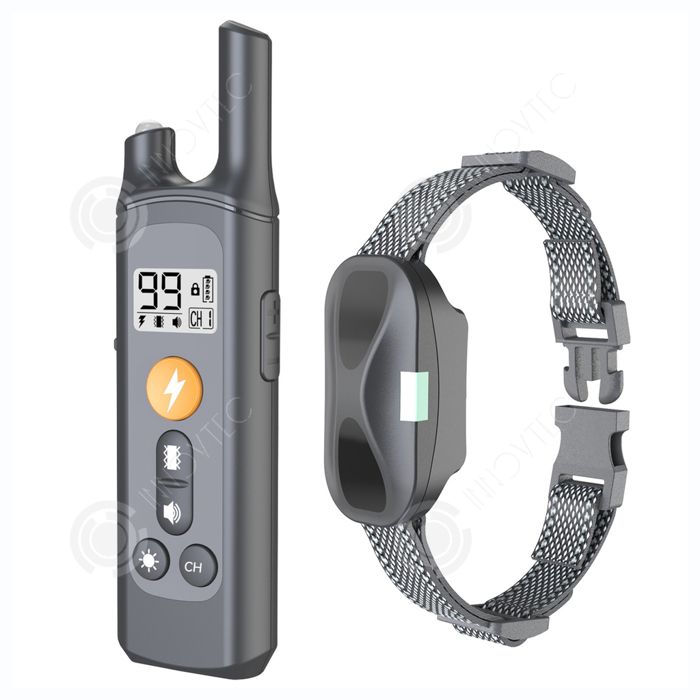 Comparer les prix de INN Système de clôture sans fil longue portée pour chien avec batterie de 300 mAh  portée de contrôle de 800 m et télécommande noir