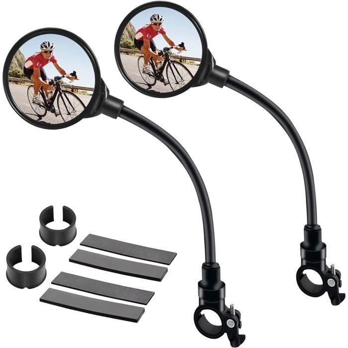 Rétroviseurs De Vélo Grand Angle Réglables 360° - Pour Guidon 22-30 Mm - 4