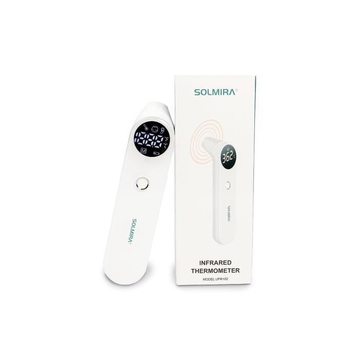 Thermomètre Frontal Et Auriculaire Infrarouge Sans Contact - Mesure Instantanée Pour Bébé, Enfant, Adulte Et Objets