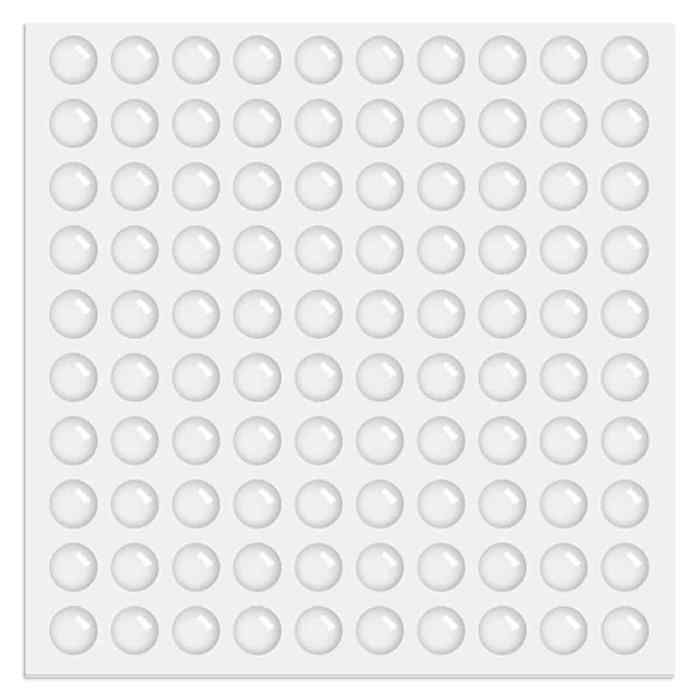 100 patins silicone transparent tampon porte - Amortisseur placard caoutchouc