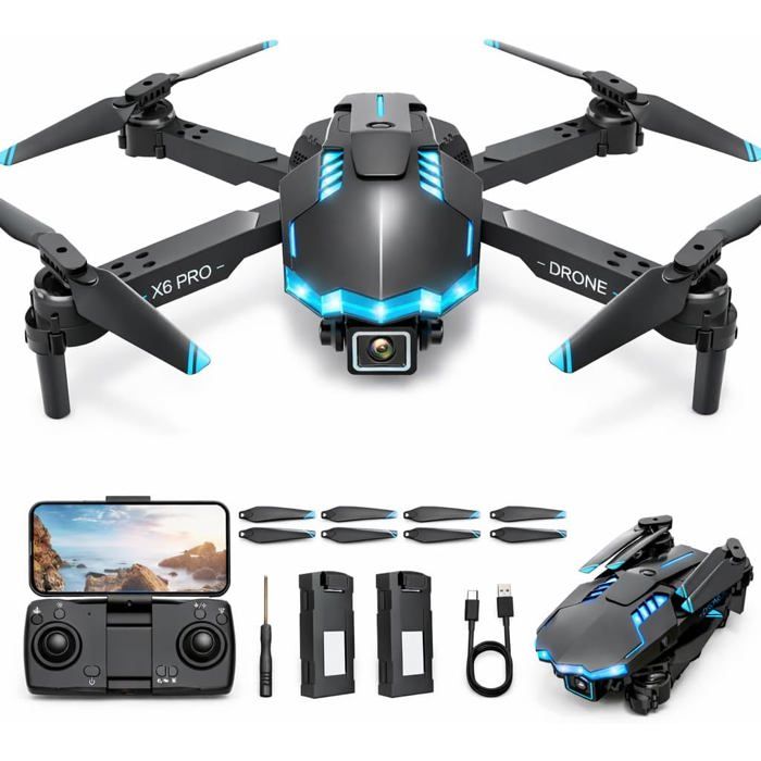 Drone avec caméra 1080P - SVATV - Pliable - 30