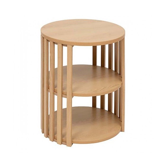 Table Dappoint ronde avec étagère coloris beige - Longueur 40 x Profondeur 40 x Hauteur 48 cm. Table Dappoint ronde avec étagère coloris beige - Longueur 40 x Profondeur 40 x Hauteur 48 cm.