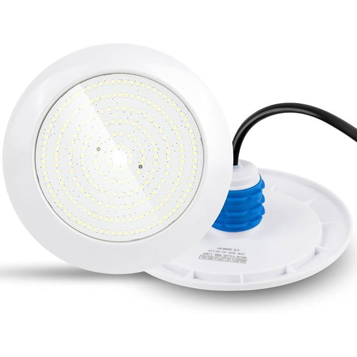 Écirage LED pour Piscine Projecteur Bnc Froid 25W avec Filetage Extérieur 1 1/2 Pouce IP68 12V AC Lampe Bnc froid