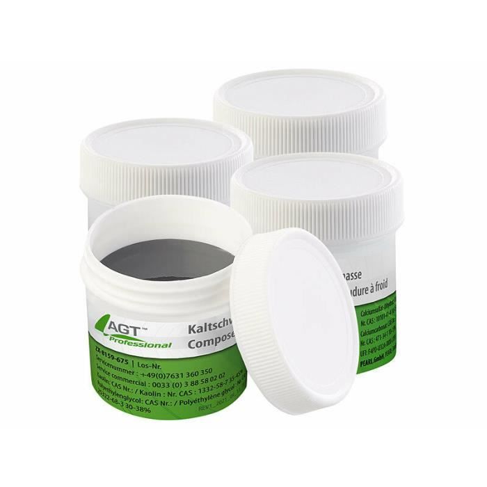 Kit De Soudure à Froid AGT Professional - 4 Tubes De 100g Pour Réparer Métaux Sans Chalumeau