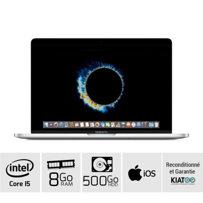 Achat PC Portable MACBOOK PRO 13 pouces Gris core i5 8 go ram 500 go HDD disque dur clavier QWERTY pas cher