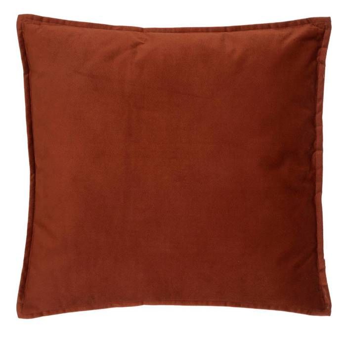 Coussin LILOU coton rose terracotta 45x45cm - Atmosphera Créateur dintérieur