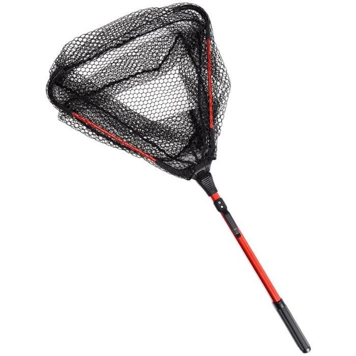Épuisette De Pêche à Mouche – Manche Bois + Cadre Nylon, 61cm