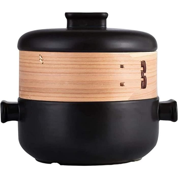 Cocotte en Terre Cuite Casserole en Terre Cuite Pot de Soupe à la