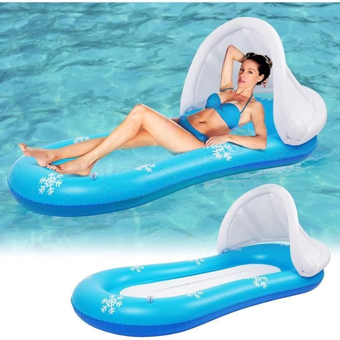 Hamac Flottant Gonflable Pour Piscine - Siège / Matelas Eau - Loisirs Détente Aquatique