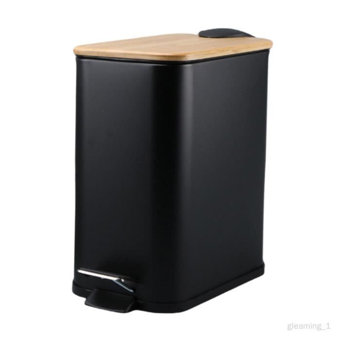 Poubelle Design 5Five - Capacité 36,5 L, Avec Roues Et Anse - Pour Cuisine Ou Salle De Bain - Matériau Solide, Moderne