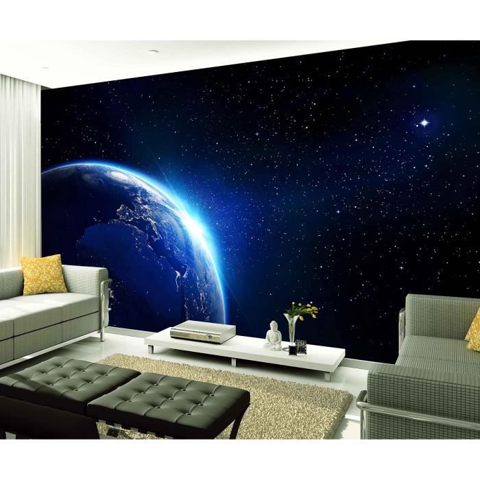 Sticker Mural 3D Système Solaire Espace – 60x90 Cm, Planètes Galaxie Poster, Déco Chambre Enfant Ado Bébé Garçon Fille