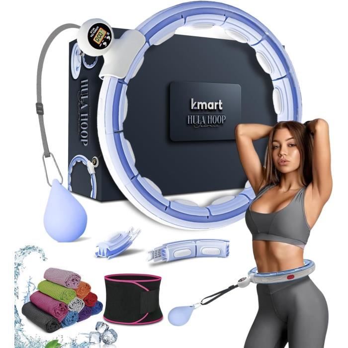 Cerceau Hula Hoop Fitness Minceur 24 Maillons Amovibles Hoola Hoop Fitness Perte de Poids pour Adult CERCEAU DE GYMNASTIQUE RYTHMIQ - Sport