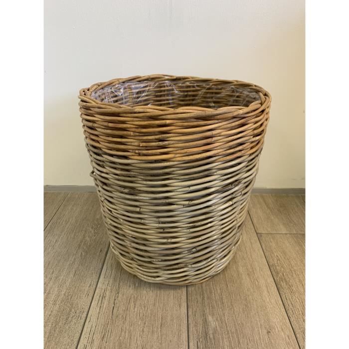 cache pot en rotin cdiscount jardin