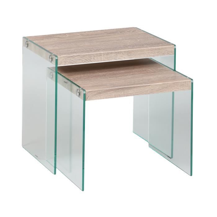 Table Gigogne Verre Achat Vente Pas Cher