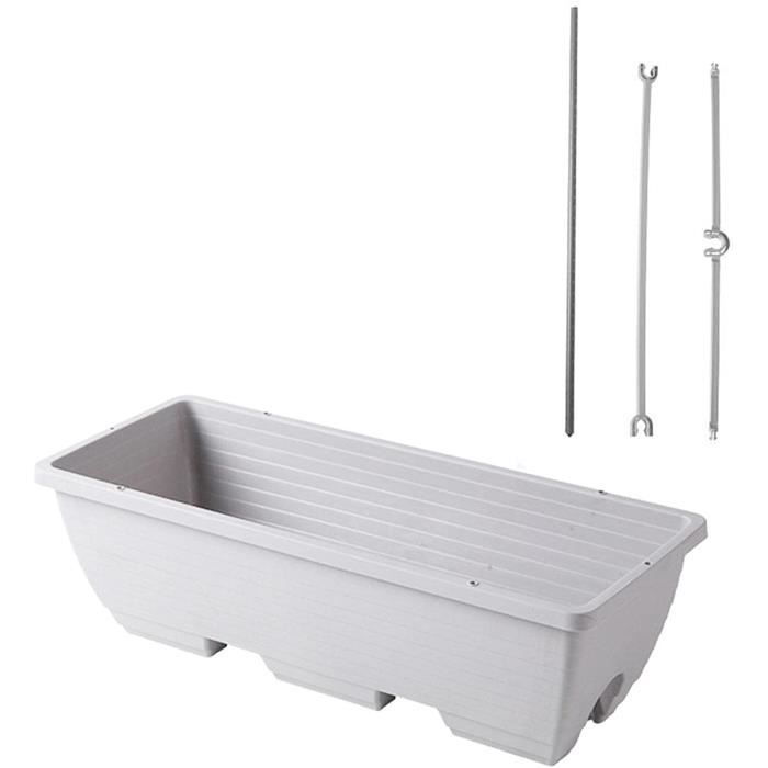 JARDINIÈRE SUSPENDUE D'EXTÉRIEUR Pot De Fleurs Mural Demi-cercle Usine