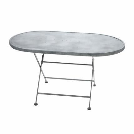 Table De Jardin Ovale Metal Pliante Achat Vente Table De