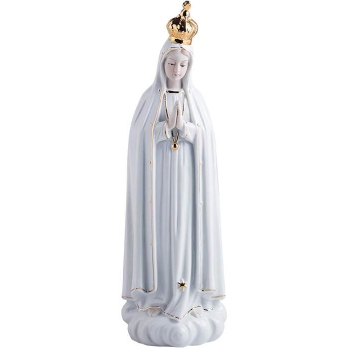 Statue De La Vierge Marie En Alliage - Figurine Religieuse Catholique Pour Décoration Maison Et Bureau