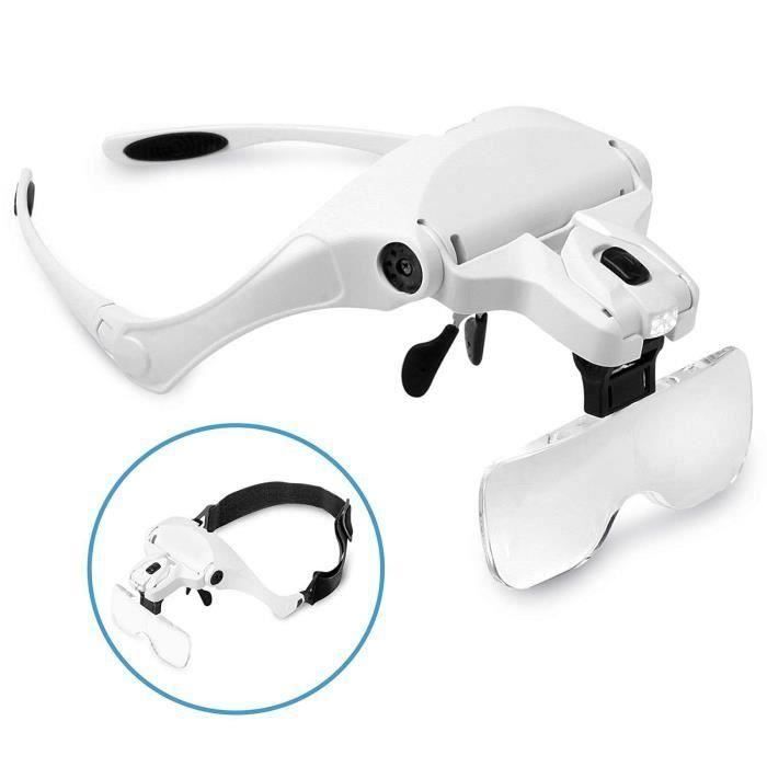Lunette grossissante sales avec led