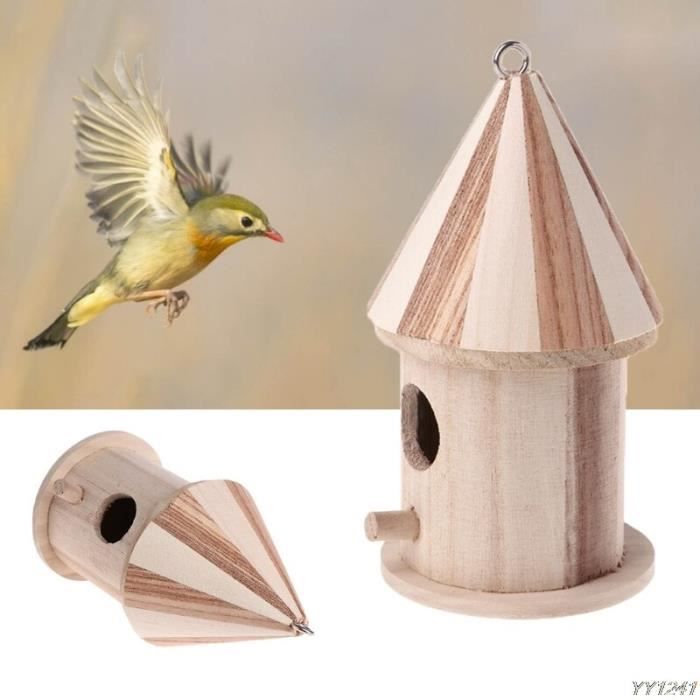 Nichoir En Bois Nichoir Cage à Oiseaux Maison Petits Oiseaux Y110 Dropshipping