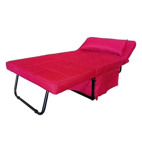 Fauteuil pouf transformable en lit en tissu BORDEAUX Cdiscount Jardin