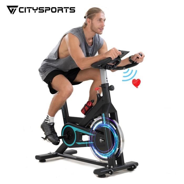CITYSPORTS Velo d Appartement Fitness Velo d exercice Bikes Resistance Reglable Ecran LCD Moniteur Frequence Cardiaque Cdiscount Sport