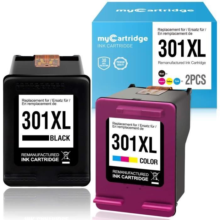 Cartouches D Encre Mycartridge Compatibles Hp 301xl 301 Xl Cartouches D Imprimante Pour Hp Envy 4500 4502 4504 5530 Desk 83152 Prix Pas Cher Cdiscount