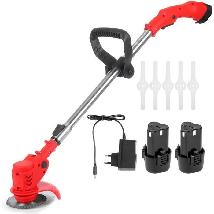 Débroussailleuse sans fil FUXTEC FX-E2MS 2 batteries 20V 2Ah double chargeur 2,4A inclus Fil et lame Largeur 25,5 35cm - Gamm vert