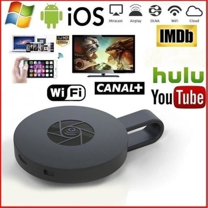 HDMI Streaming Sticks, Dongle D'affichage Sans Fil WiFi, Adaptateur TV HDMI 1080p, Récepteur Dongle HDMI Pour Android IOS Windows TV   TV Son Photo