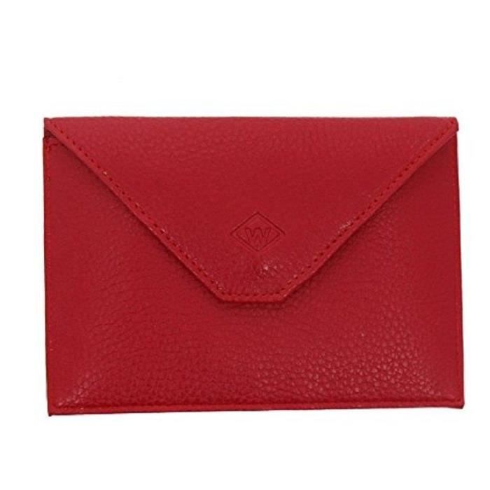 Pochette ?� Rabat Etui Enveloppe Porte Carte Grise papiers Voiture Permis de Conduire - Cuir 