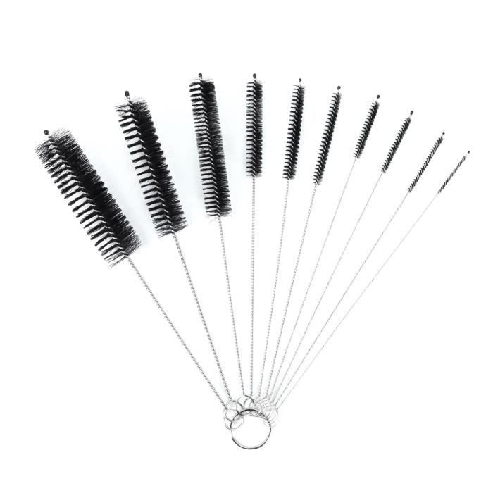 100 Brosses à Tube Nylon – Diamètre 3mm, Manche Torsadé, Pour Nettoyage De Précision