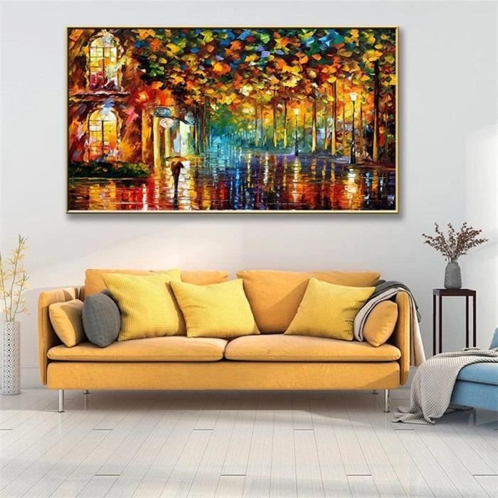 Kit Broderie Diamant 5D Paysage 50x70 Cm – Diamond Painting Complet Enfants & Adultes Décoration Murale